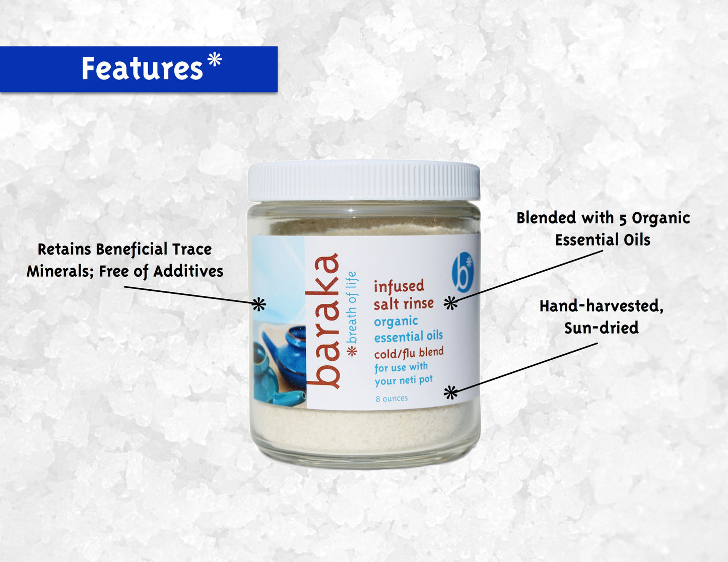 Baraka® Infused Salt Rinse