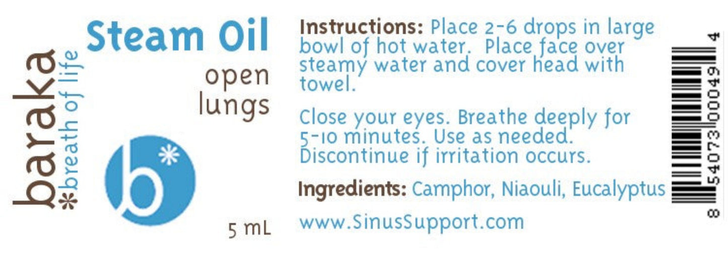 Baraka® Steam Oil