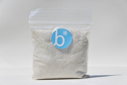 Bag of Baraka mineral salt rinse 2 ounces on a white background