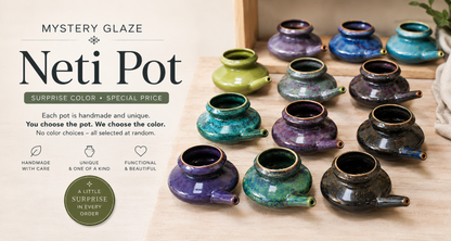Baraka® Ceramic Neti Pot (MYSTERY GLAZE)