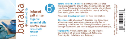 Baraka® Infused Salt Rinse